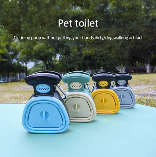 Pet poop picker for walking the dog, foldable and portable