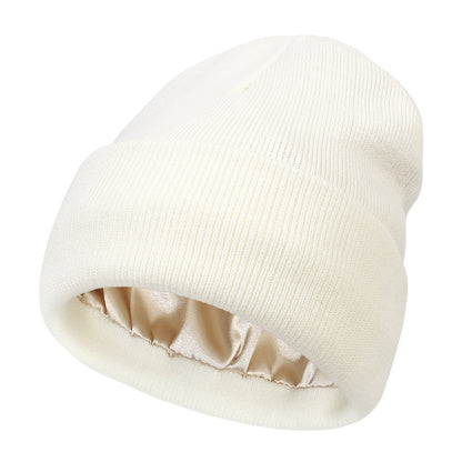 Protective Hairstyle Knit Hat - Winter Knit Beanie Hat