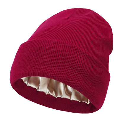 Protective Hairstyle Knit Hat - Winter Knit Beanie Hat